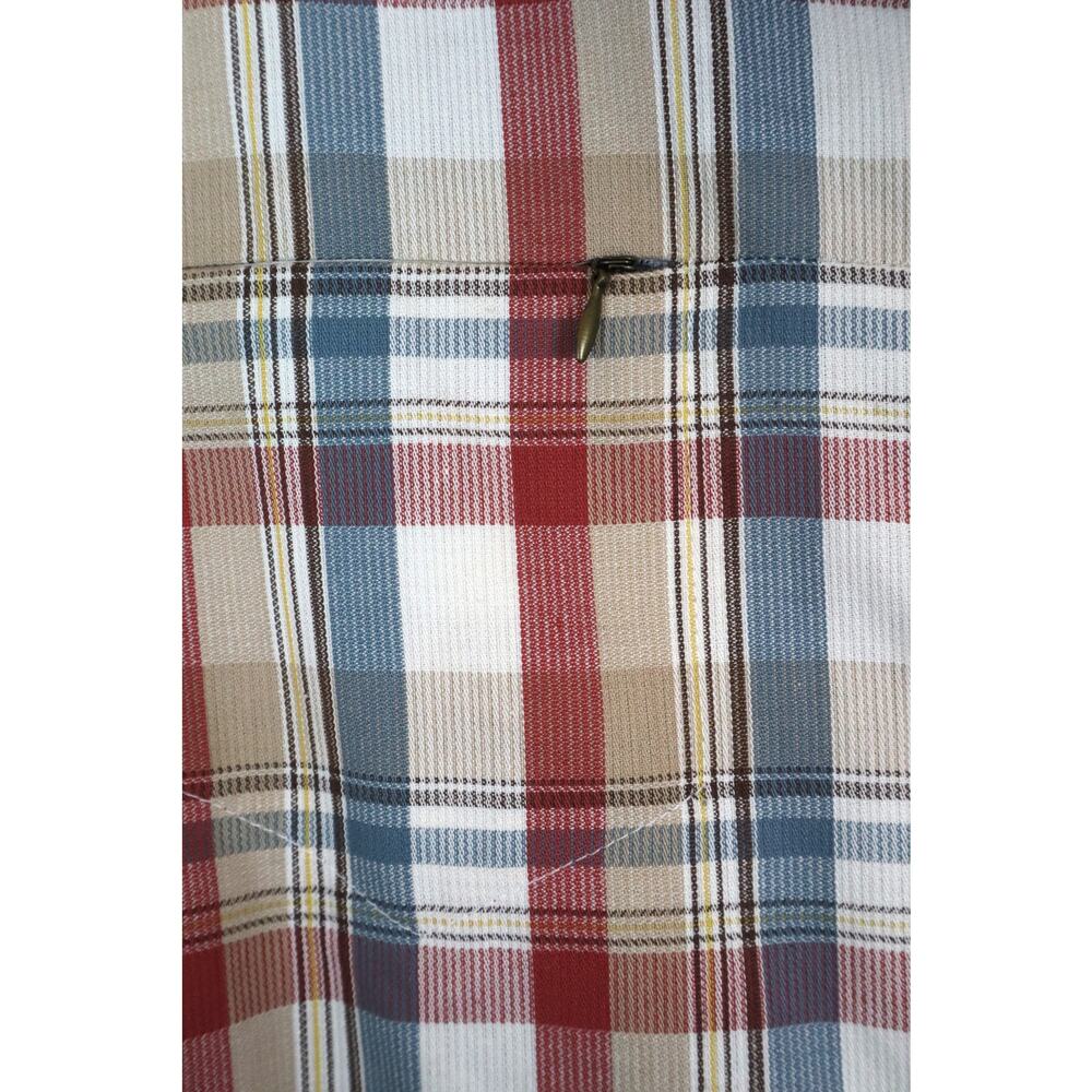 NWT Alfred Dunner Tartan Plaid Button Down Shirt Women Plus 20 Tunic Red Blue - Picture 4 of 8